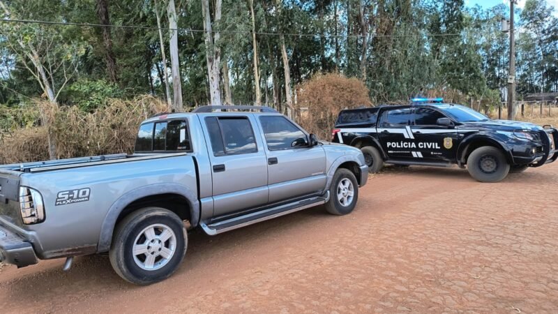 Caminhonete roubada é recuperada pela Polícia Civil em Lucas do Rio Verde