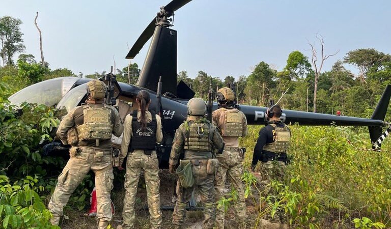 Gefron auxilia na apreensão de 238 kg de supermaconha em helicóptero e causa prejuízo de R$ 3 milhões ao crime organizado