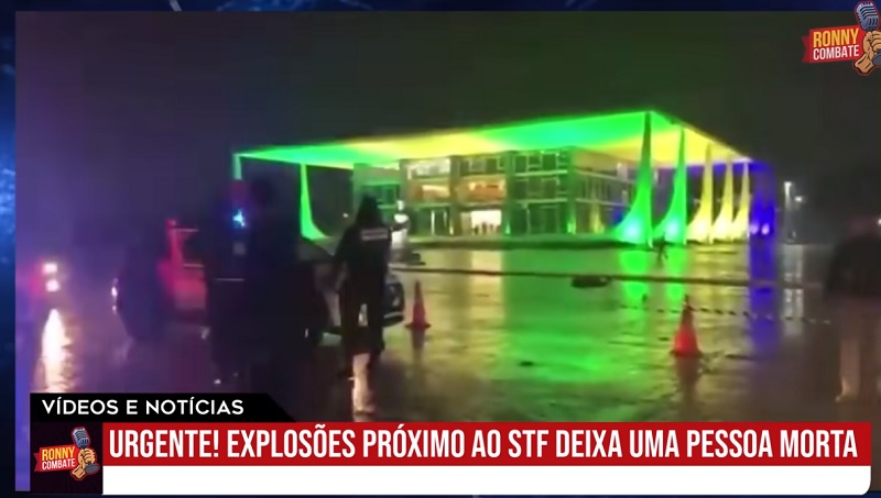 URGENTE! Explosões em frente ao STF deixam uma VÍTIMA e praça dos 3 poderes é EVACUADA as PRESSAS