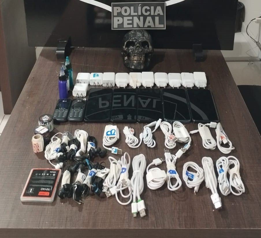 Polícia Penal identifica reeducando com celulares em penitenciária de Rondonópolis