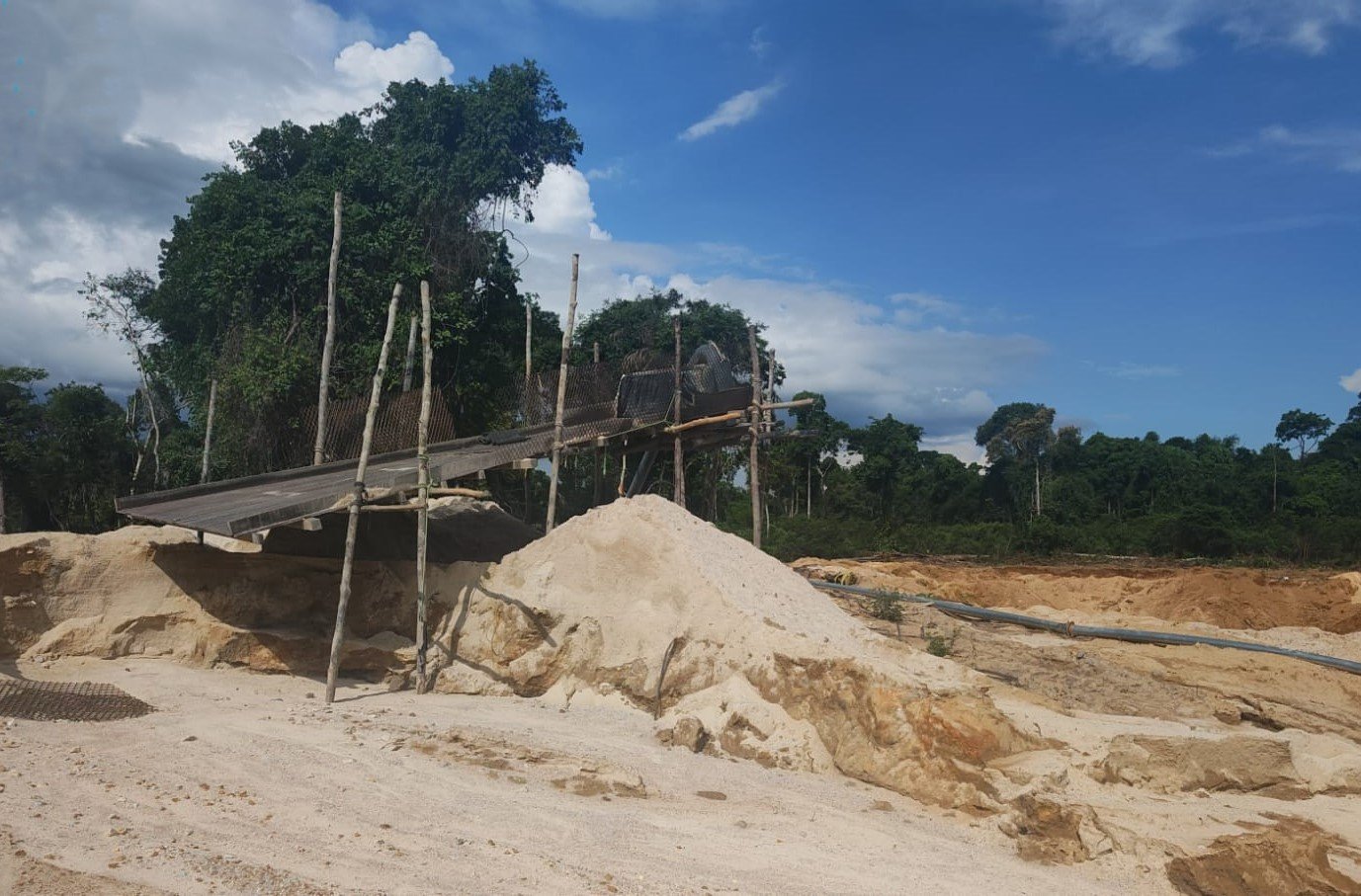 Operação integrada fiscaliza área de garimpos no norte de MT e constata danos ambientais