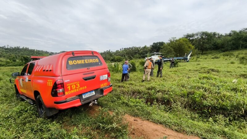 Bombeiros resgatam mulher que ficou seis dias perdida em área de mata em Jaciara