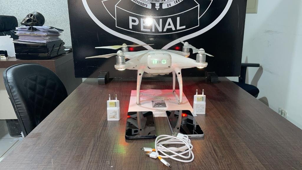 Polícia Penal abate mais um drone e apreende celulares que seriam entregues na penitenciária de Rondonópolis