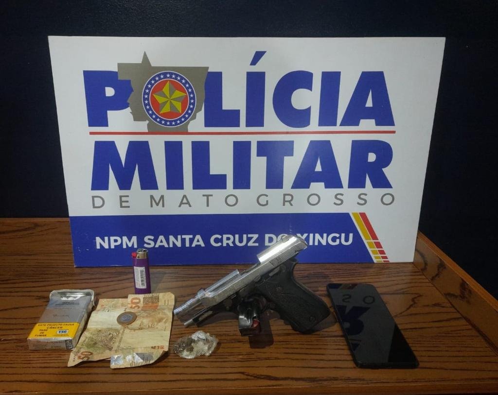 Polícia Militar prende suspeito por tentativa de roubo, sequestro e porte ilegal de arma de fogo