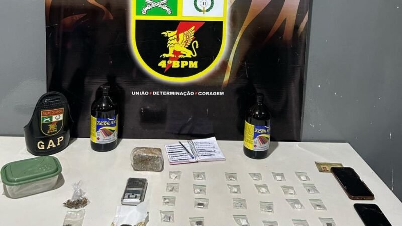 Trio é preso com 35 porções de maconha durante abordagens em Várzea Grande