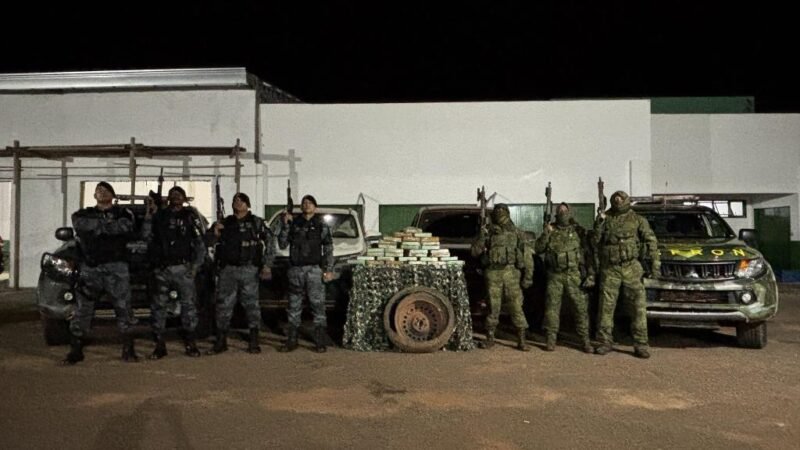 PM e Gefron apreendem 31 quilos de pasta base de cocaína e causam prejuízo de R$ 1 milhão às facções