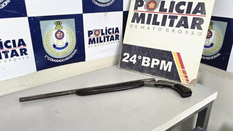 PM prende suspeito em flagrante após ameaçar proprietário de churrascaria com arma de fogo