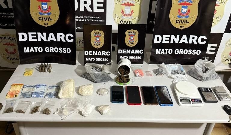 Polícia Civil prende e autua dois homens por tráfico de drogas em Várzea Grande