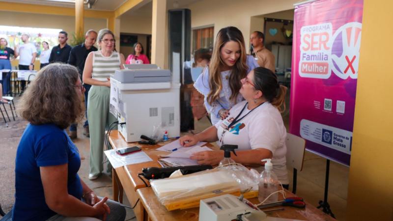 Primeira-dama de MT participa do Mutirão da Cidadania e inauguração de escola nesta terça-feira (27)
