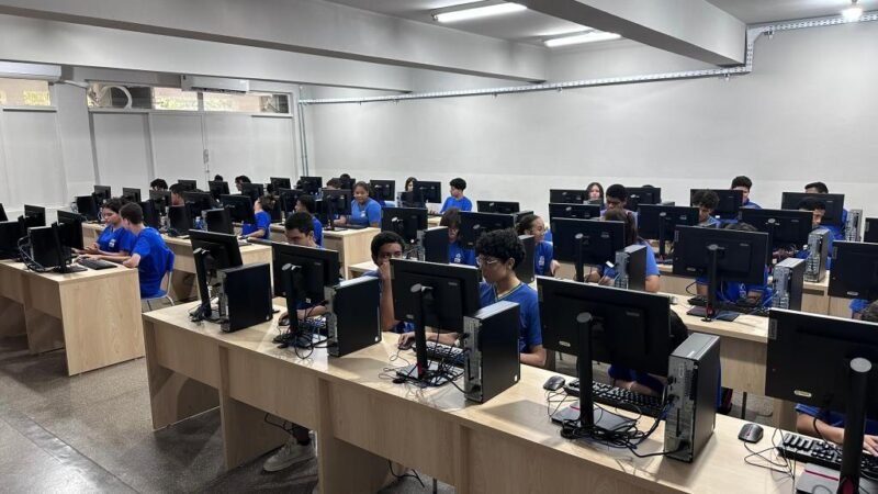Seciteci instala laboratório de informática na Escola Técnica Estadual de Várzea Grande