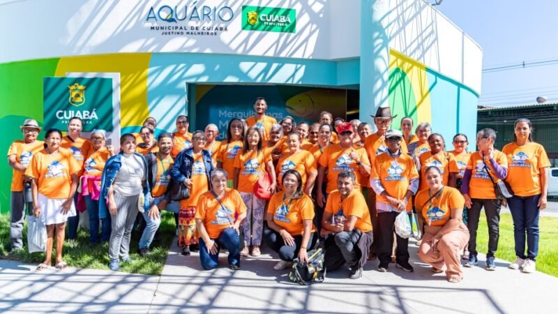 Unidade de Saúde da Família leva idosos do Distrito da Guia ao Aquário Municipal