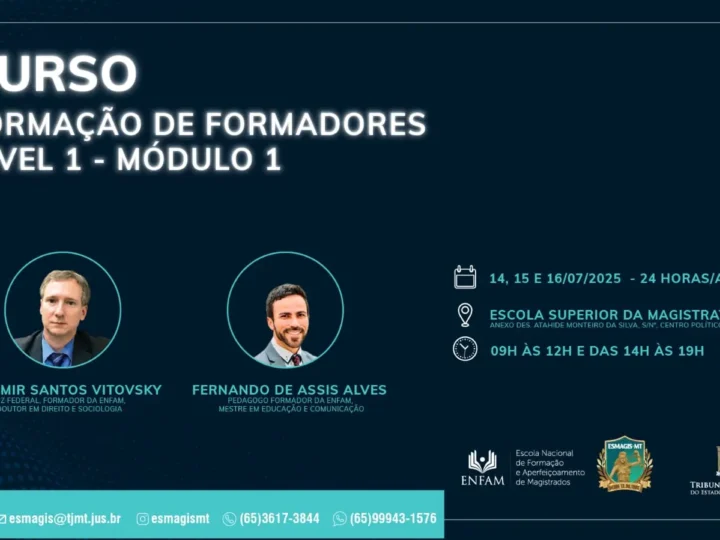 Curso de Formação de Formadores começa na próxima segunda-feira