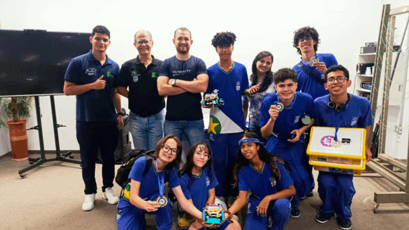 Alunos da Rede Estadual de Campo Novo do Parecis conquistam vaga na etapa nacional da Olimpíada Brasileira de Robótica