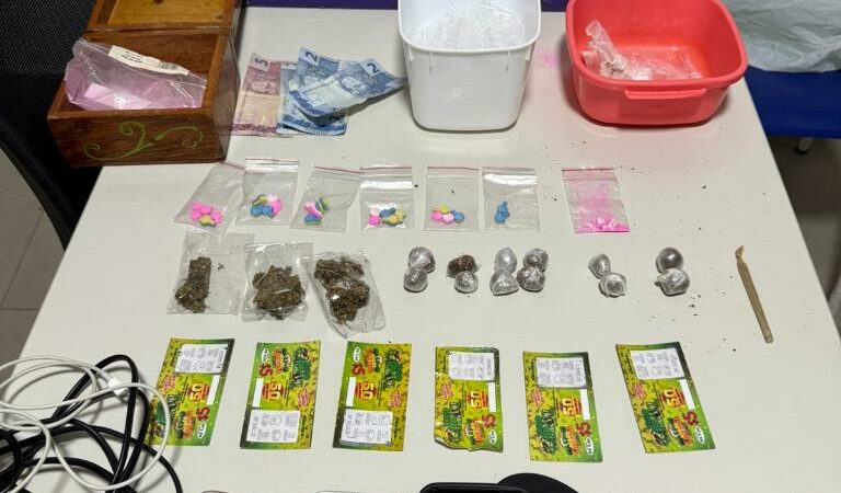 PM prende cinco faccionados e apreende drogas e raspadinhas ilegais em Alta Floresta