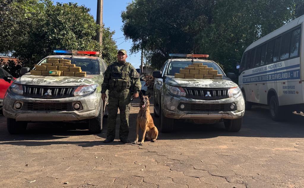 Gefron intercepta ônibus de transporte de pacientes do interior com 50 quilos de pasta base de cocaína