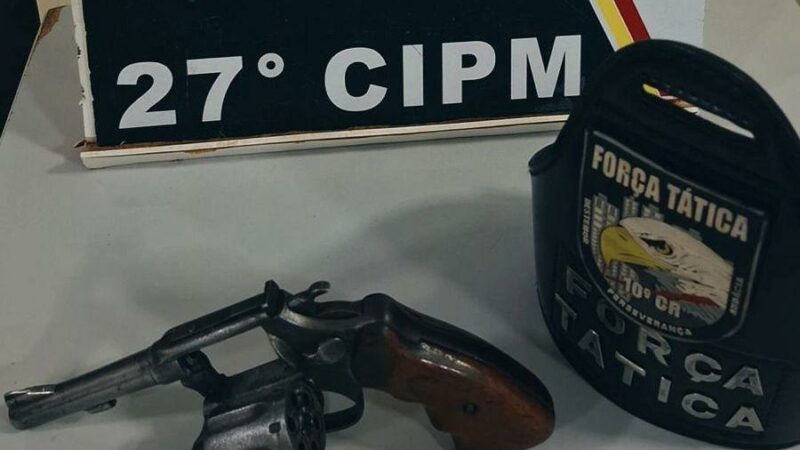 Força Tática prende homem que ameaçava mulher com revólver em Confresa