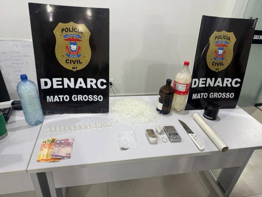 Traficante é preso e ponto de venda de drogas fechado em bairro de Cuiabá