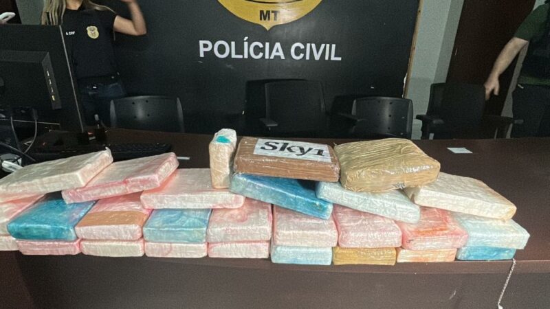 Polícia Civil apreende cerca de 30 quilos de cocaína em Lucas do Rio Verde