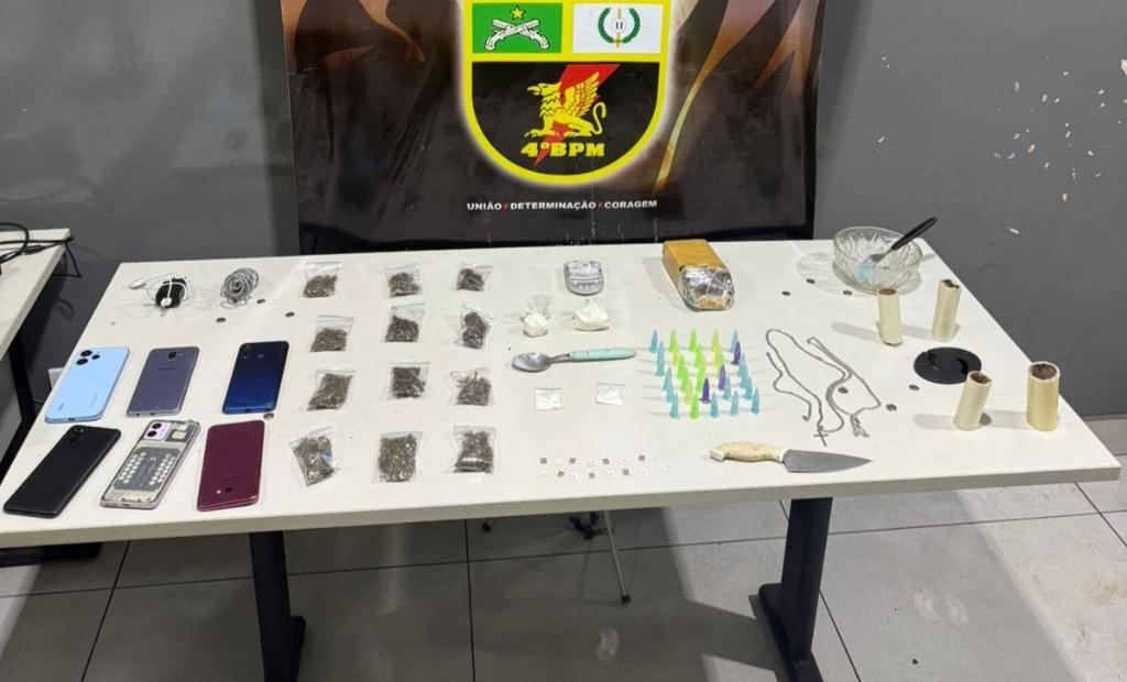 PM prende dois faccionados por tráfico de drogas e apreende 55 porções de entorpecentes