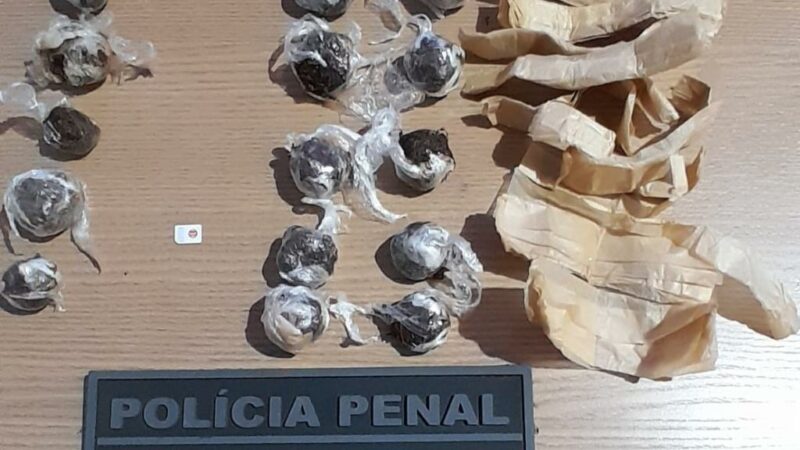 Policiais penais fazem segunda apreensão da semana em laje de raio de segurança máxima da PCE