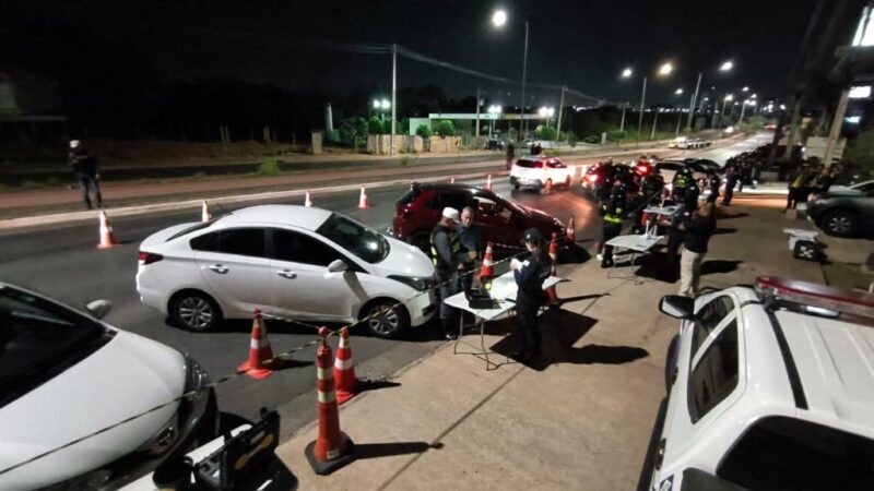 Operação Lei Seca prende dois motoristas por embriaguez e remove 34 veículos em Cuiabá