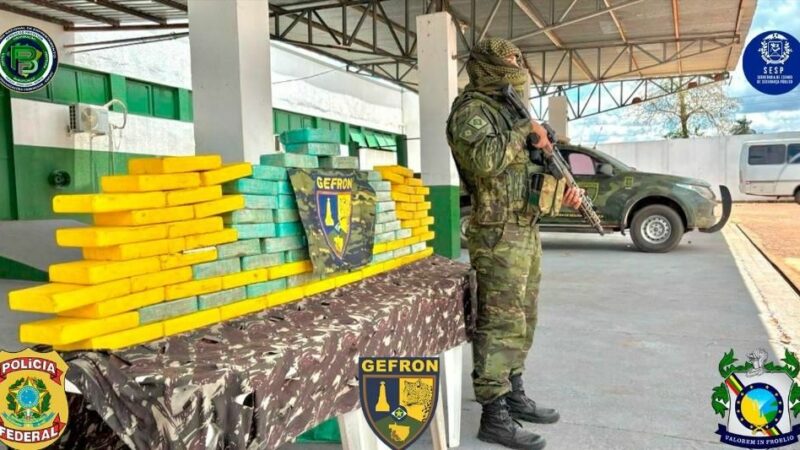Forças policiais apreendem 103 kg de drogas e geram prejuízo de R$ 2,3 milhões às facções criminosas