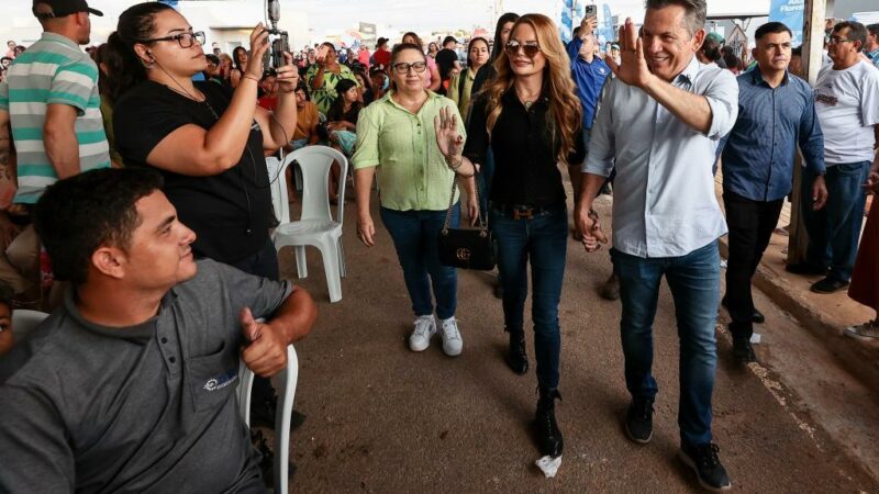 Governador e primeira-dama vistoriam e entregam obras em Campos de Júlio e Lucas do Rio Verde neste sábado (18)