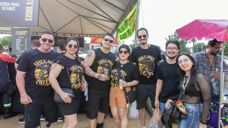 Do pai ao filho, do sonho ao palco: Guns une gerações na Arena Pantanal