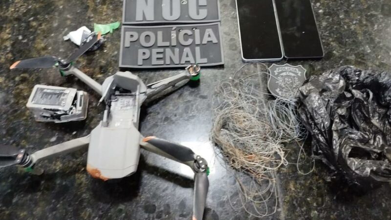 Polícia Penal apreende drone com celulares na penitenciária de Sinop