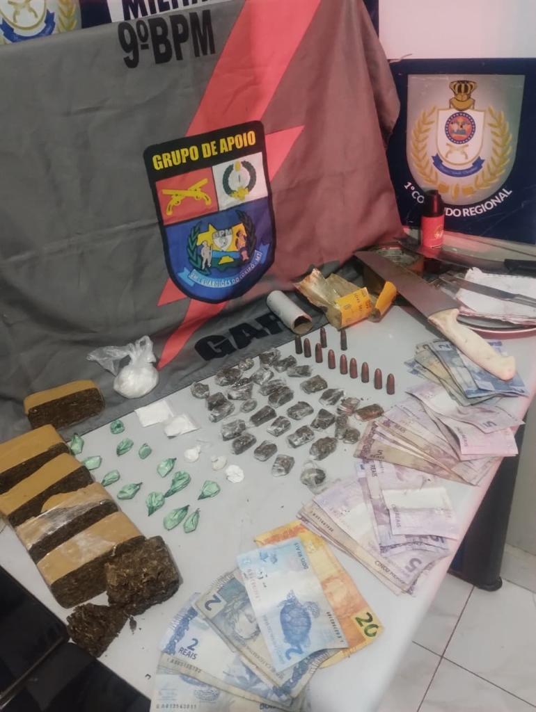 Polícia Militar prende casal por tráfico ilícito de drogas em Cuiabá