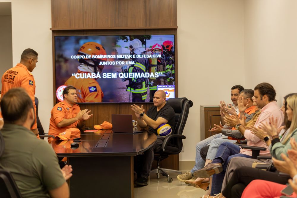 Prefeito recebe relatório que mostra redução de 90% das queimadas em Cuiabá