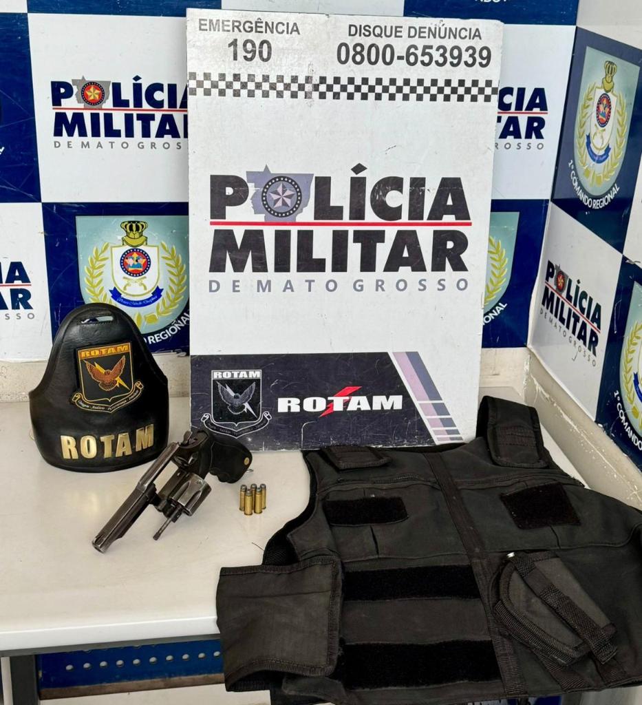 Rotam recupera motocicleta e duas armas de fogo furtadas de empresa de segurança
