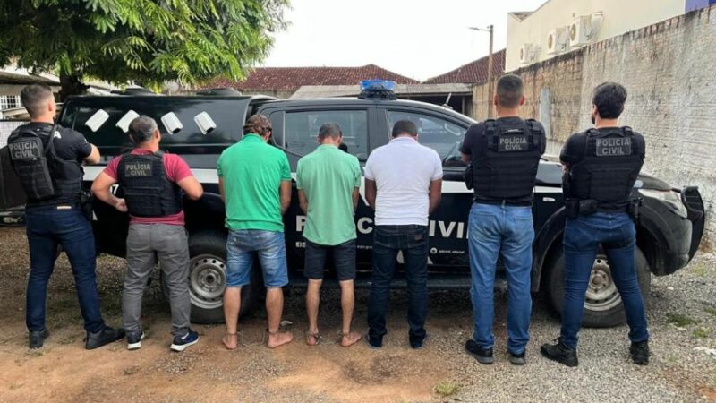 Polícia Civil prende irmãos e amigo envolvidos em homicídio ocorrido no último sábado em Nova Bandeirantes