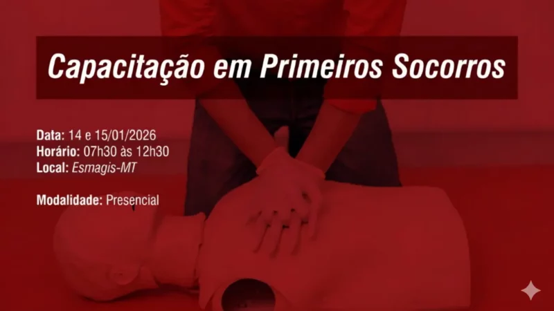 Inscreva-se para capacitação presencial em primeiros socorros e atendimento pré-hospitalar