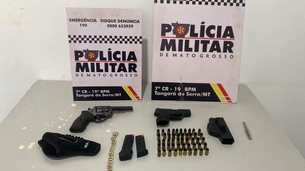 Polícia Militar prende homem por porte ilegal de arma de fogo e apreende 51 munições