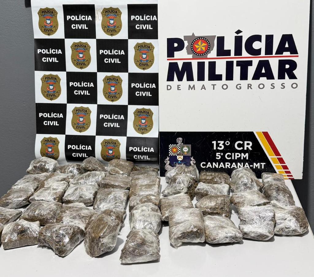 Polícias Civil e Militar prendem homem que comercializava drogas próximo à feira em Canarana
