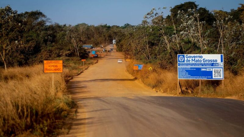 Ponte sobre rio Ribeirão Grande é interditada na MT-560; Governo vai construir nova ponte no local
